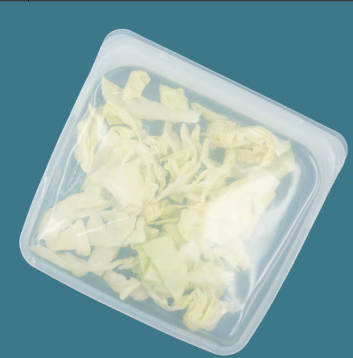 Compact silicone food storage bag